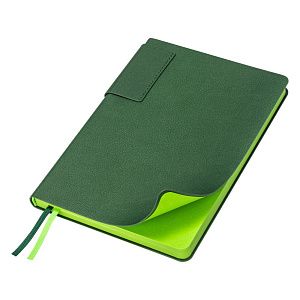 Ежедневник Flexy Star Grosseto А5, зеленый, недатированный, в гибкой обложке