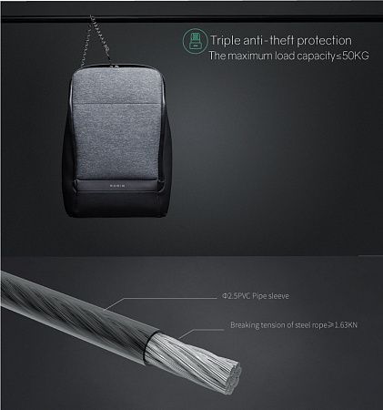 Рюкзак KORIN FlexPack Pro 47х34х18 см, черный