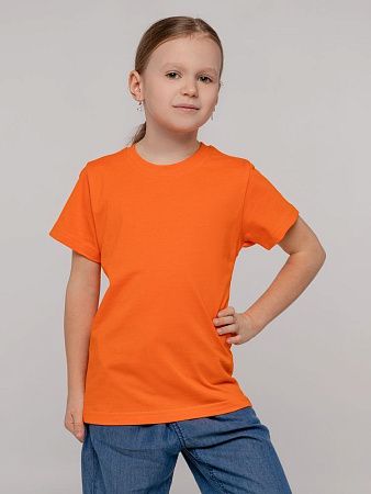 Футболка детская T-Bolka Kids, оранжевая, размер 6 лет (106-116 см)