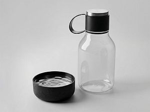 Бутылка для воды 2-в-1 «Dog Bowl Bottle» со съемной миской для питомцев, 1500 мл