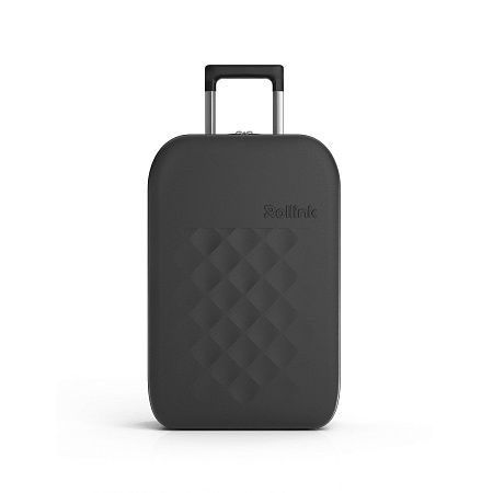 Чемодан складной Rollink Vega II 55x40x20 см, 2 колеса, черный