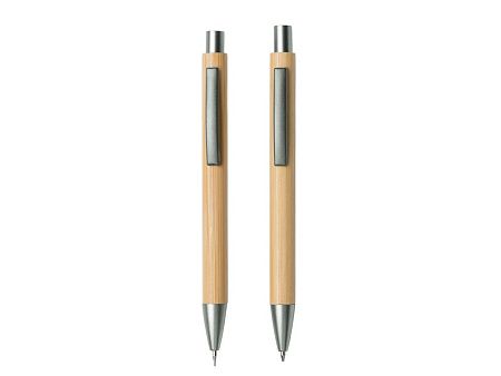 Подарочный набор «Tender bamboo» с шариковой ручкой и механическим карандашом из бамбука