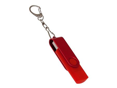 USB 3.0- флешка на 16 Гб с поворотным механизмом и дополнительным разъемом Type-C