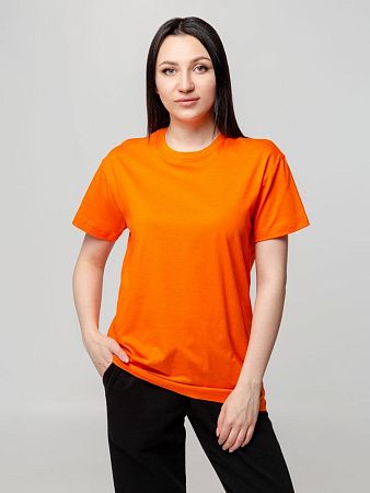 Футболка унисекс T-bolka 140, оранжевая, размер S