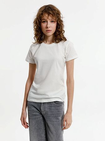Футболка женская T-bolka Lady, белая (теплый оттенок), размер 3XL