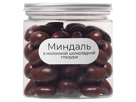 Миндаль в молочной шоколадной глазури «Glazura», 140 гр
