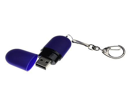 USB 2.0- флешка «Goutte Soft-touch» на 16 Гб каплевидной формы