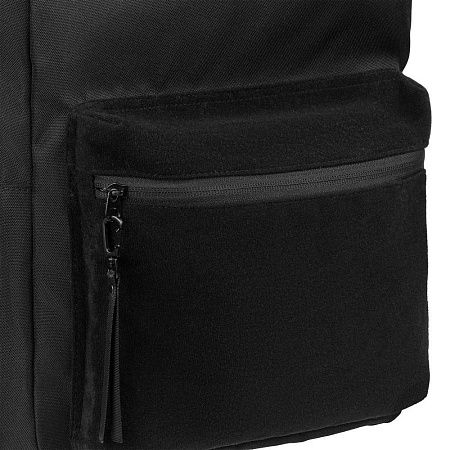 Рюкзак Patch Catcher с карманом из липучки, черный