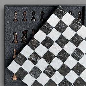 Шахматы ручной работы TABIA из акрилового камня/дерево Бук