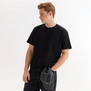 Футболка унисекс Крис (Kris), 150 гр., черная под нанесение