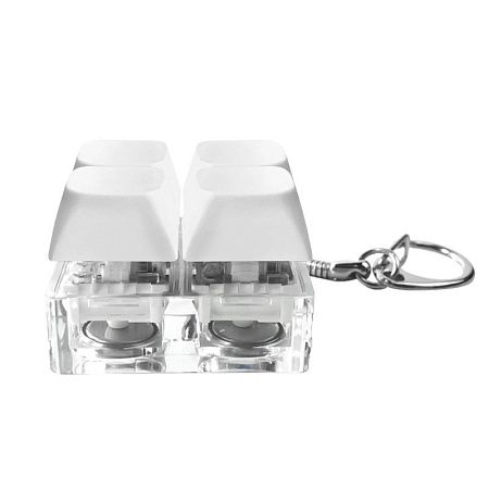 Брелок Press Anti Stress с LED подсветкой (фонарик), черный