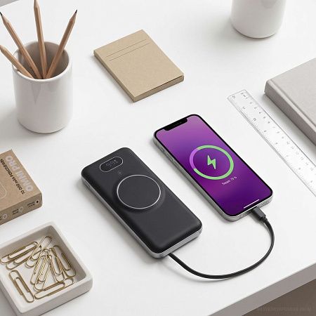 Внешний аккумулятор Omni Pro 10000 мАч, серый