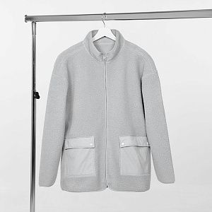 Куртка унисекс Oblako, светло-серая, размер XL/2XL