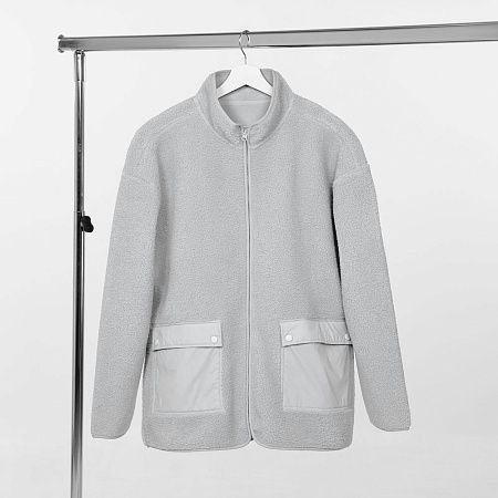 Куртка унисекс Oblako, светло-серая, размер XL/2XL