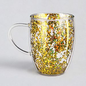 Кружка с двойными стенками с блестками «Festival»