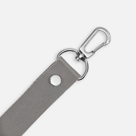 Застежка-карабин Snap hook, M, серебристая (хром)