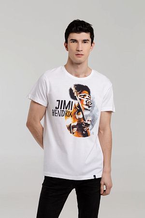 Футболка «Меламед. Jimi Hendrix», белая, размер XXL