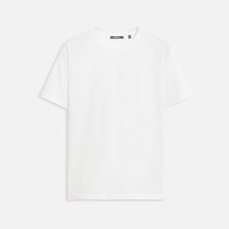 Футболка унисекс Крис (Kris), 150 гр., белая (теплого оттенка), размер XS