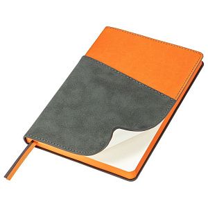 Ежедневник Flexy Smart Porta Nuba Latte A5, серый/салатовый, недатированный, в гибкой обложке