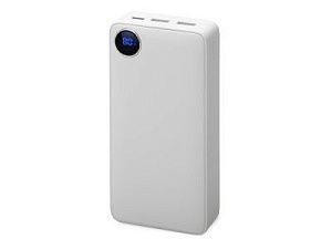 Внешний аккумулятор «Mild Pro» c быстрой зарядкой QC/PD, soft-touch, 20 000 mAh, цвет: белый
