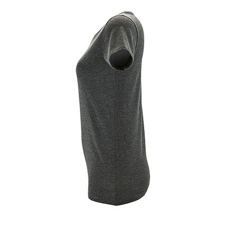 Футболка женская Regent Fit Women, черный меланж, размер S