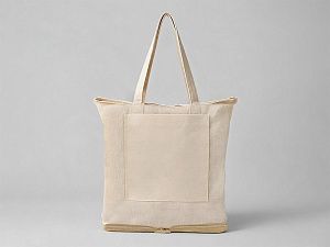 Складная сумка Jute из хлопка и джута с карманом