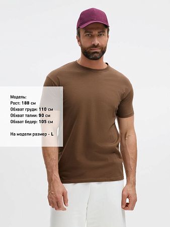 Футболка Imperial 190, коричневая, размер XXL