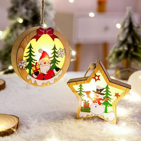 Новогодние подвески с подсветкой