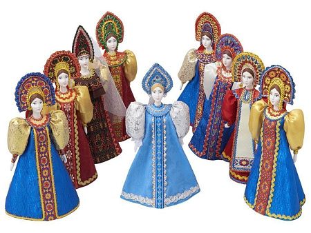 Подарочный набор: кукла фарфоровая, мёд с гецким орехом