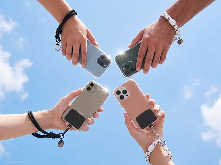 Брелок-браслет с держателем для телефона Solmu, черный