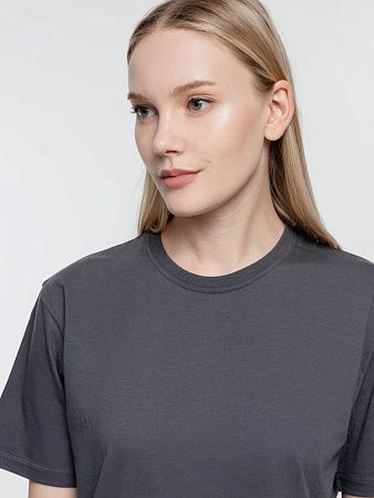 Футболка унисекс T-Bolka 160, темно-серая (графит), размер 4XL
