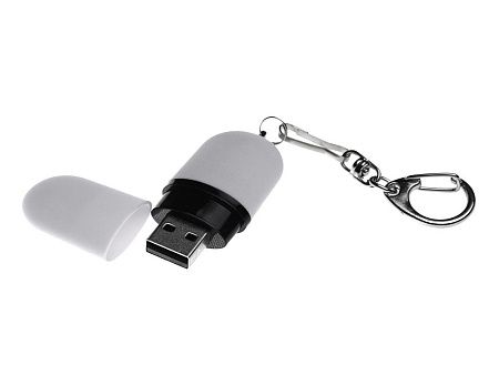 USB 2.0- флешка «Goutte Soft-touch» на 64 Гб каплевидной формы