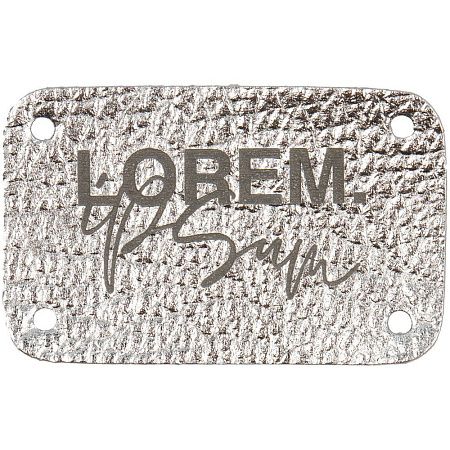 Лейбл Corolla Metal, S, серебристый