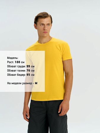 Футболка унисекс Regent 150, желтая, размер XXS
