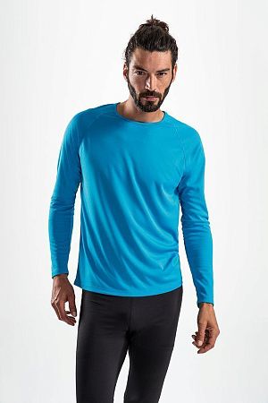 Футболка с длинным рукавом Sporty LSL Men, черная, размер S