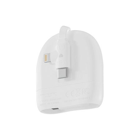 Кабель Xoopar ICE-R с ретрактором 2 в 1, разъёмы USB-C и Lightning, 60 Вт