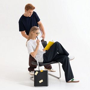 Футболка унисекс Крис (Kris), 150 гр., черная под нанесение