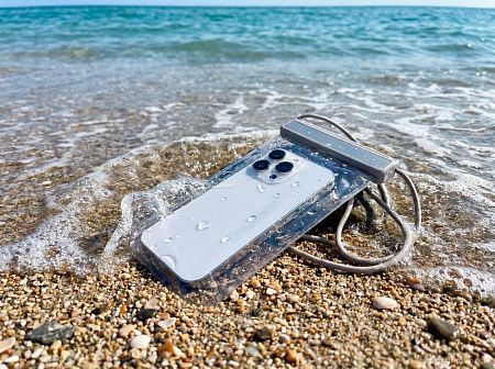 Водонепроницаемый чехол для телефона Aqualock, серый