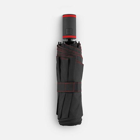 Зонт складной AOC Mini с цветными спицами, красный