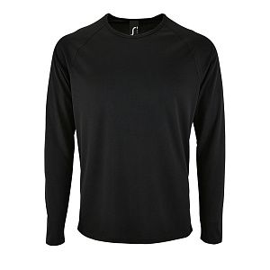 Футболка с длинным рукавом Sporty LSL Men, черная, размер S
