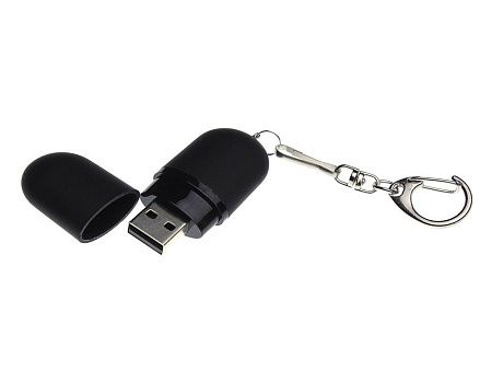 USB 2.0- флешка «Goutte Soft-touch» на 32 Гб каплевидной формы