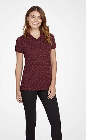Рубашка поло женская Brandy Women, темно-серая с белым, размер XS