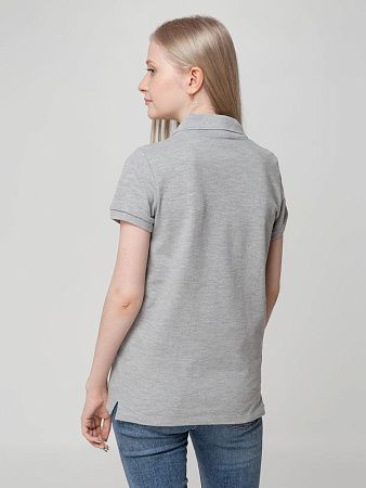 Рубашка поло женская Virma Lady, серый меланж, размер S