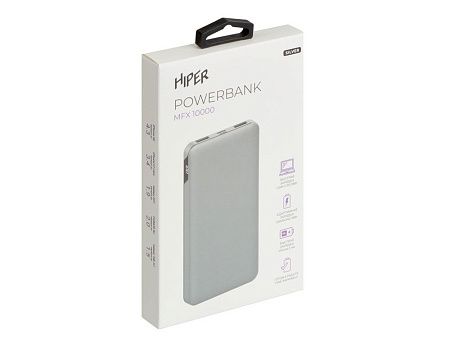 Портативный внешний аккумулятор «MFX», 10000 mAh