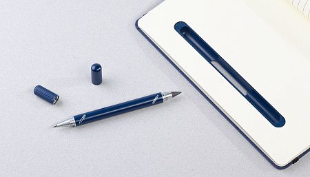 Блокнот "Prime" с ручкой и вечным карандашом в пенале, с подставкой под смартфон