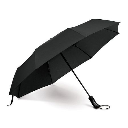 Зонт складной автоматический Forest Campanella Silver black, диаметр 110 см,  черный