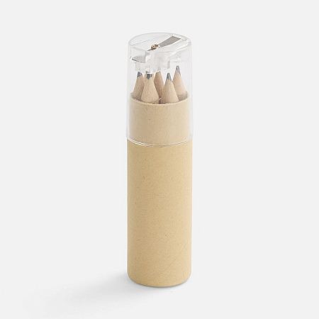 Набор карандашей Pencilvania Office с точилкой, прозрачный