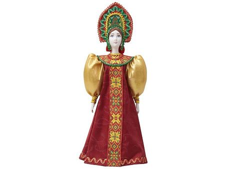 Подарочный набор: кукла фарфоровая, чай "Малина с мятой"