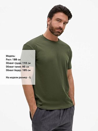 Футболка унисекс Regent 150, темный хаки, размер XL