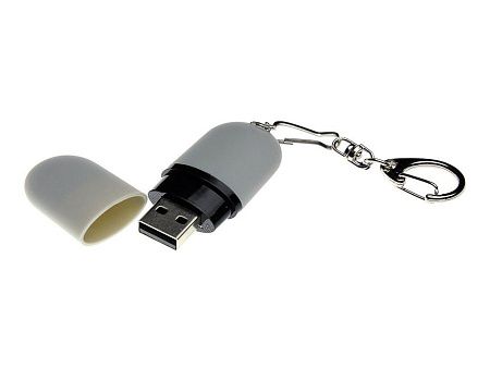 USB 2.0- флешка «Goutte Soft-touch» на 32 Гб каплевидной формы